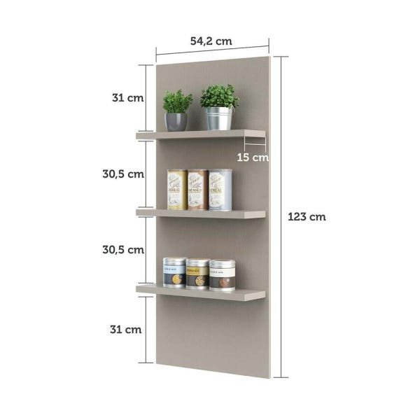 Bancada Mesa Gourmet Cozinha Conect 1,50M com Painel - Linha Suprema Luciane - 4