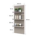 Ver imagem 4 de Bancada Mesa Gourmet Cozinha Conect 1,50M com Painel - Linha Suprema Luciane