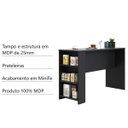 Ver imagem 5 de Bancada Mesa Gourmet Cozinha Preta 1,50M - Linha Suprema Luciane