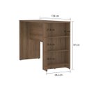 Ver imagem 4 de Bancada Mesa Gourmet Cozinha Nogueira Dourado 1,50M - Linha Suprema Luciane