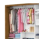 Ver imagem 4 de Guarda Roupa Casal Fortaleza 3 Portas Com Espelho Carioca Móveis