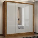 Ver imagem 2 de Guarda Roupa Casal Fortaleza 3 Portas Com Espelho Carioca Móveis