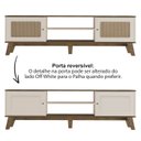 Ver imagem 7 de Rack Bancada para Tv 75 Pol 180 Cm 4524 Pinho Off White Arly