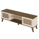 Ver imagem 1 de Rack Bancada para Tv 75 Pol 180 Cm 4524 Pinho Off White Arly