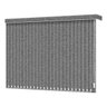 Persiana Vertical Cinza de Tecido Blackout 1,50 larg x 1,50m alt - coleção Nuance Blackout - com Ban - 1