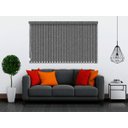 Ver imagem 2 de Persiana Vertical Cinza de Tecido Blackout 1,50 larg x 1,50m alt - coleção Nuance Blackout - com Ban