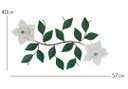 Ver imagem 5 de Painel Enfeite De Parede Lindo Com Flores Decoração Interior Libertas Rosas Artesanato Arranjo Branc
