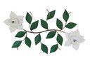 Ver imagem 4 de Painel Enfeite De Parede Lindo Com Flores Decoração Interior Libertas Rosas Artesanato Arranjo Branc