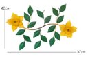 Ver imagem 2 de Painel Enfeite De Parede Lindo Com Flores Decoração Interior Libertas Rosas Artesanato Arranjo Branc
