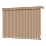 Persiana Vertical Bege Mescla de Tecido Blackout 1,50m larg x 1,50m alt - coleção Nuance Blackout - - 1