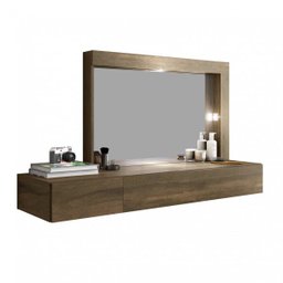 Camarim Suspenso com Espelho e 2 Gavetas Inspiração Mimo Albatroz Móveis - 1