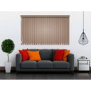 Ver imagem 2 de Persiana Vertical Bege Escuro de Tecido Blackout 1,50m larg x 1,50m alt - coleção Nuance Blackout -