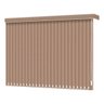 Persiana Vertical Bege Escuro de Tecido Blackout 1,50m larg x 1,50m alt - coleção Nuance Blackout - - 1