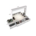 Ver imagem 4 de Penteadeira Camarim Suspensa com Espelho e 2 Gavetas Inspiração Mimo 