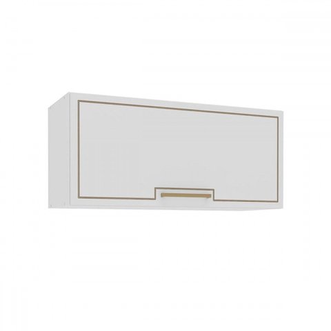 Armário Aéreo Cozinha 80 Cm Amara 1 Porta Branco - Politorno