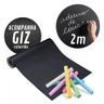 Papel Contact Lousa Adesiva Preto Fosco 2m X 45cm para Giz - 1