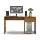 Ver imagem 1 de Escrivaninha Mesa Computador com Gaveta - Mod.3043 Cor:freijó