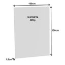 Ver imagem 3 de Painel Escritório Reunião para Tv até 37'' 100x136cm Pa2916 Branco