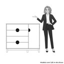 Ver imagem 6 de Cômoda Sapateira 4 Gavetas 1 Porta 100% Mdf Cauê Cinamomo/branco