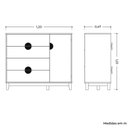 Ver imagem 3 de Cômoda Sapateira 4 Gavetas 1 Porta 100% Mdf Cauê Cinamomo/branco