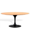 Ver imagem 1 de Mesa Saarinen Oval Freijó 244x137cm - Base Preta