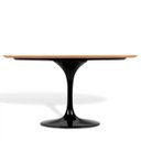 Ver imagem 2 de Mesa Saarinen Oval Freijó 244x137cm - Base Preta