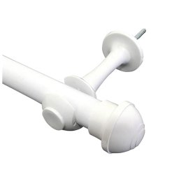 Kit Varão 2,5m para Cortinas 19mm Branco - 1