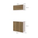 Ver imagem 5 de Conjunto para Banheiro com Basculante Kappesberg Celeste 2 Peças Branco/nogueira 80cm