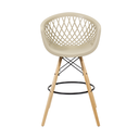 Ver imagem 3 de Kit 2 Banquetas Web Apoio de Braço Bancada Bar Bistrô Sala Cozinha Restaurante - Mercado Cadeiras