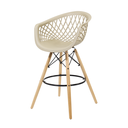 Ver imagem 2 de Kit 2 Banquetas Web Apoio de Braço Bancada Bar Bistrô Sala Cozinha Restaurante - Mercado Cadeiras