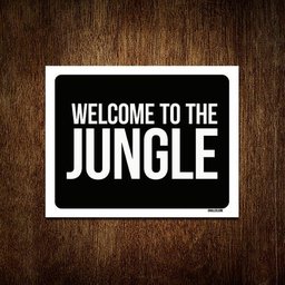 Kit 10 Placas Decorativa - Welcome To The Jungle - 1