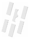 Ver imagem 1 de Kit 6 Espatula Decorativa de Bolo Profissional 6 Modelos
