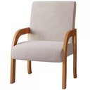 Ver imagem 2 de Poltrona Veneza Mel/veludo Marfim - Viero Móveis