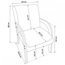 Ver imagem 3 de Poltrona Veneza Mel/veludo Marfim - Viero Móveis