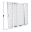 Ver imagem 5 de Janela de Correr Alumínio Branco 03 Folhas Veneziana Classic - 100x150