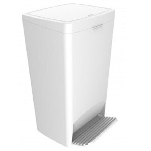 Lixeira Smart com Pedal 25l Branca Crippa