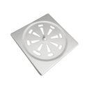 Ver imagem 1 de Ralo Grelha Inox 10x10 Cm Quadrado Banheiro Quintal Flvx Hidro