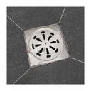 Ver imagem 3 de Ralo Grelha Inox 10x10 Cm Quadrado Banheiro Quintal Flvx Hidro