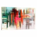 Ver imagem 2 de Quadro Decorativo Abs Cromático 120x80 no Chassi