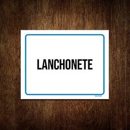 Kit 10 Placas Ambiente Sinalização Setor Lanchonete - 1