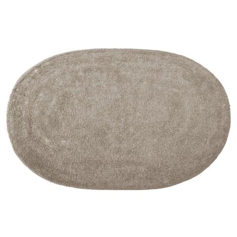 Tapete Oval Allegro Bege - 60cm x 40cm Corttex