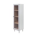 Ver imagem 3 de Cristaleira Estante Para Livros Ditália 1 Porta Vidro E-963 Cor:Branco