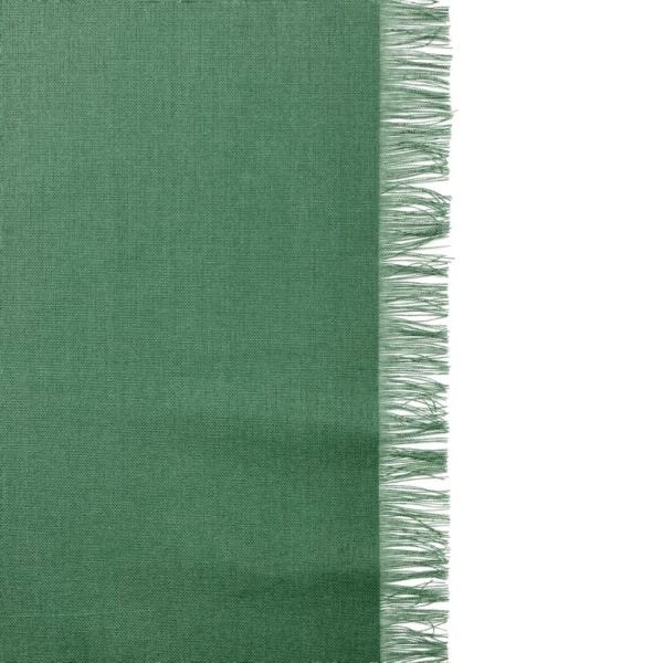 Trilho de Mesa Linho Verde Folha Franja 160 x 50 cm - 2