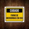 Kit 10 Placas Cuidadoforno de Micro-ondas em Uso - 1