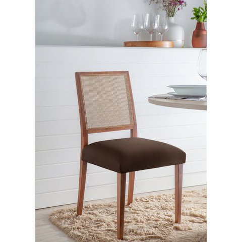 Kit 2 Capas para Assento de Cadeira, Cores Lisas