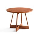 Ver imagem 7 de Conjunto: Mesa Sala Jantar Átria 1594 Aço C/ Tampo Madeirado 100cm e 4 Cadeiras Neo Rose/freijó/