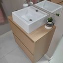 Ver mais imagens de Gabinete para Banheiro com Cuba 60cm Mdf Dubai On Móveis