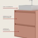 Ver imagem 4 de Gabinete para Banheiro com Cuba 60cm Mdf Dubai On Móveis