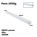 Ver imagem 3 de Luminária Sobrepor Pendente Branca C/ Cabo Led 45w 120cm Bq