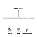 Ver imagem 4 de Luminária Sobrepor Pendente Branca C/ Cabo Led 45w 120cm Bq